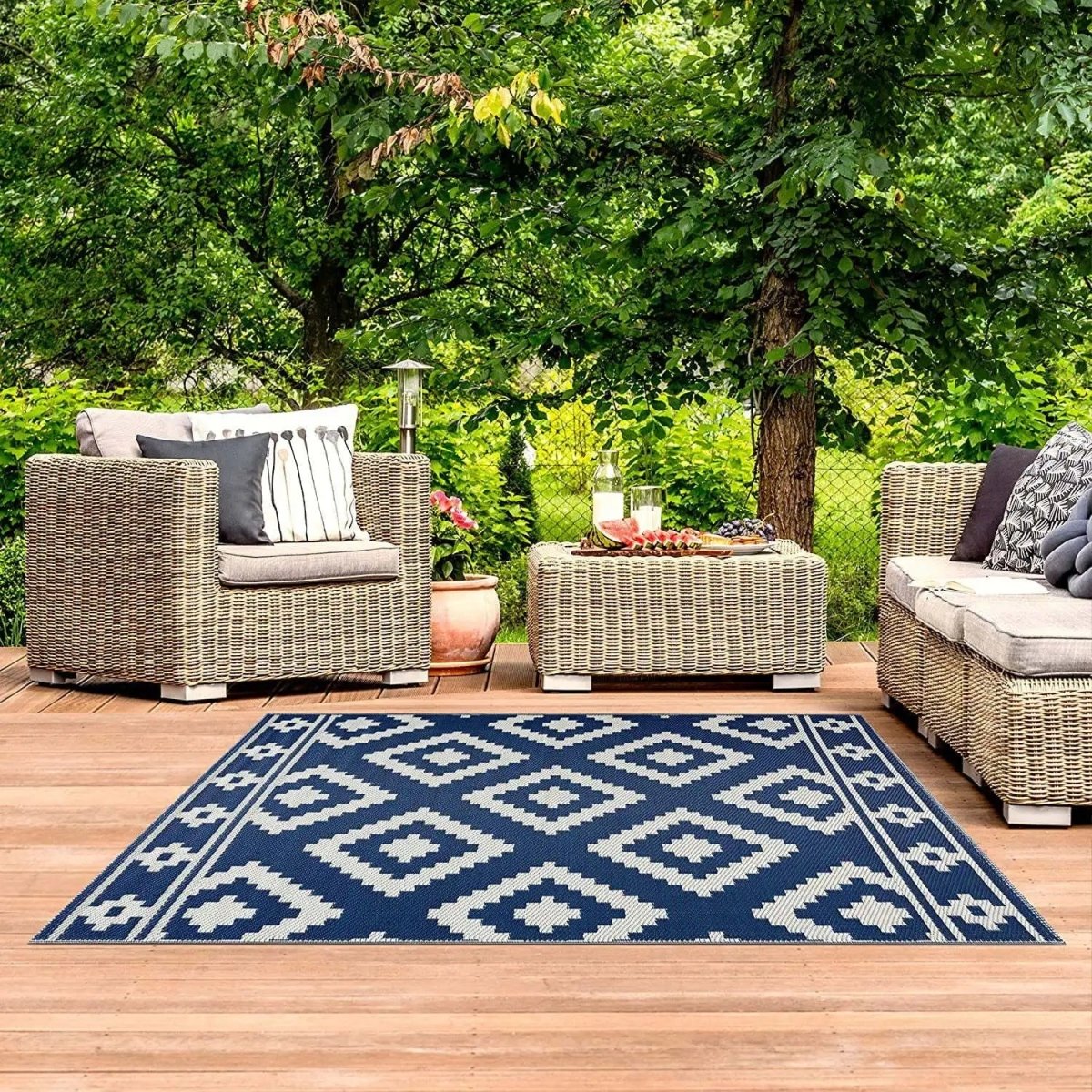 Tappeto da giardino outdoor | Resistente alle intemperie | Facile da pulire | Terraloom