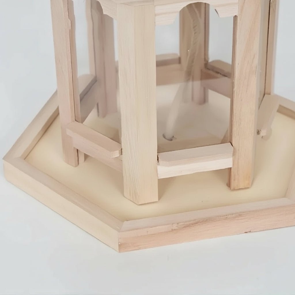 Mangiatore per Uccelli in Legno Casa per Semi Appesa Giardino Esterno