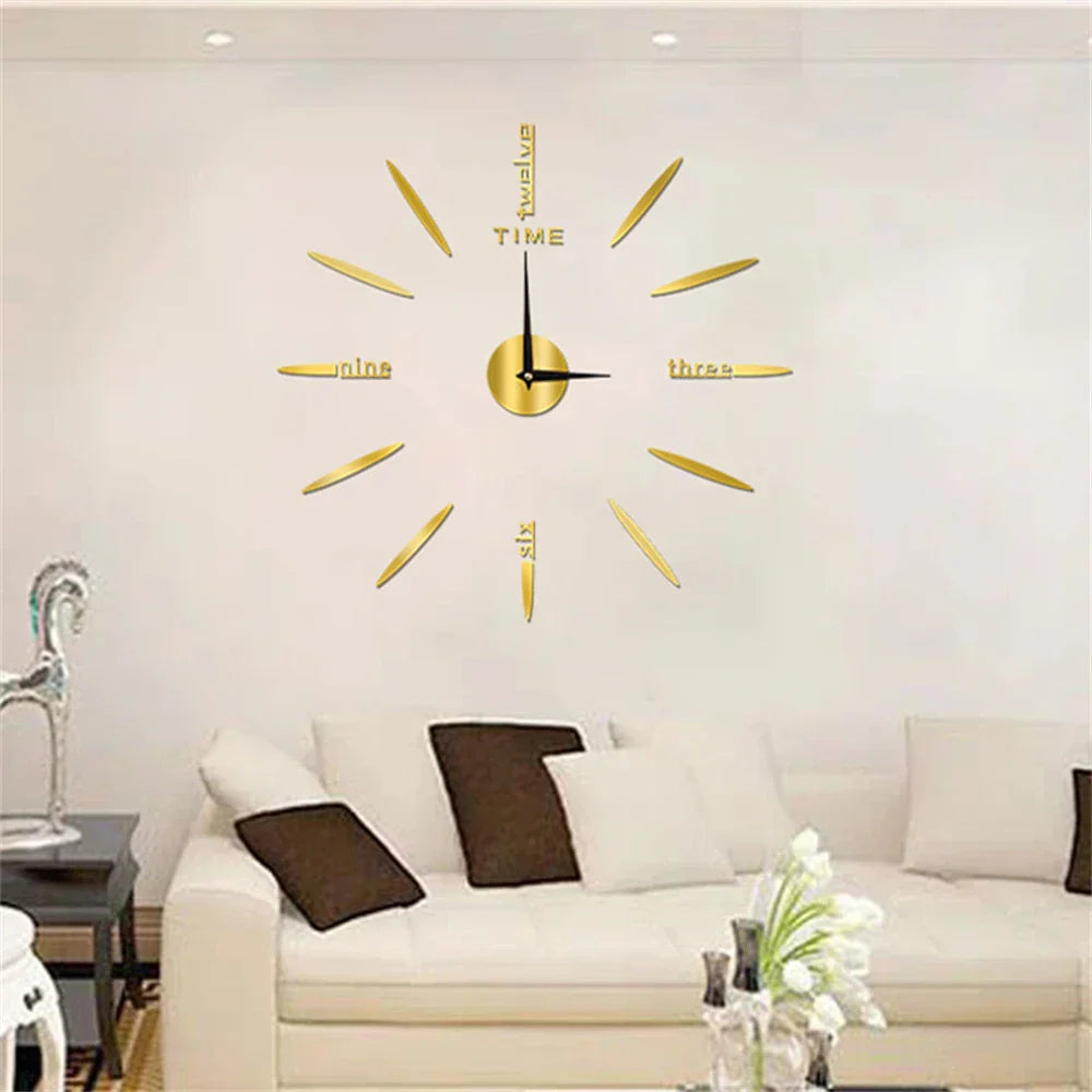 Nuovo grande orologio da parete in acrilico con stile unico