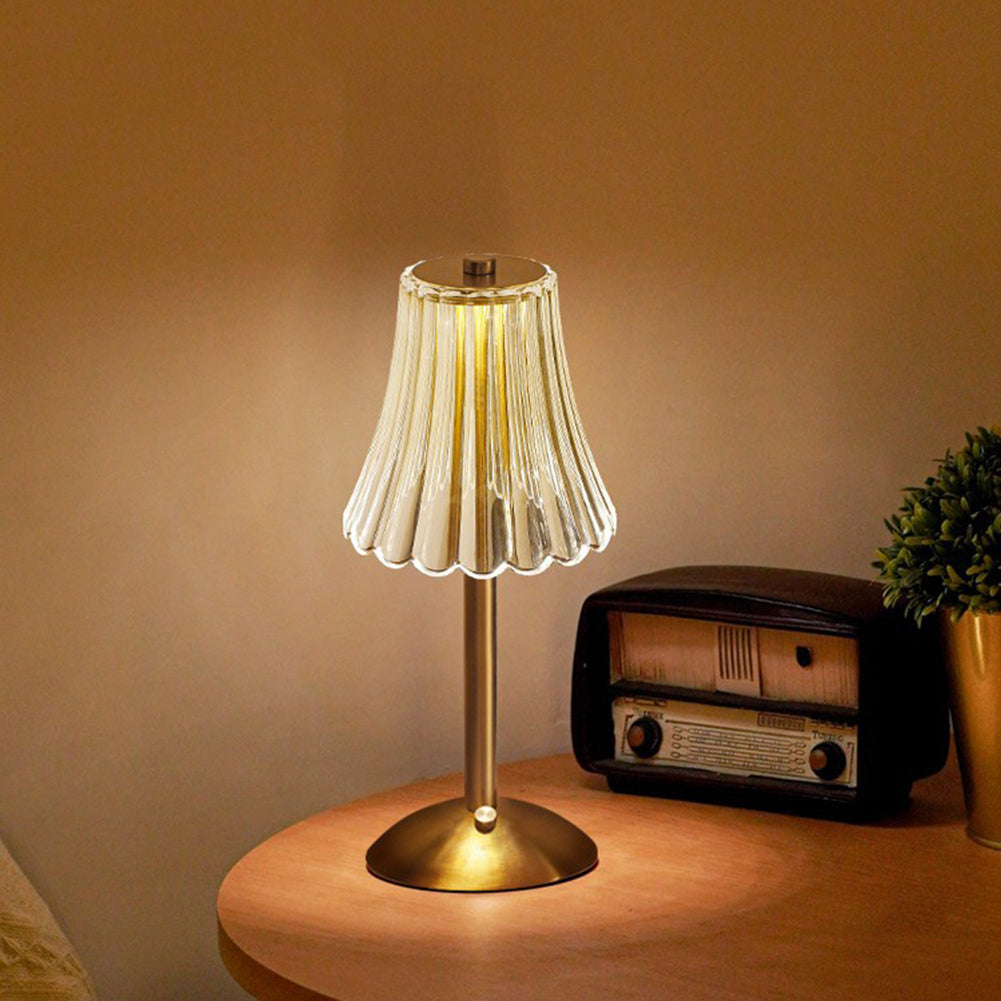 Lampada da tavolo retro a LED ricaricabile USB - BrillianceGlow