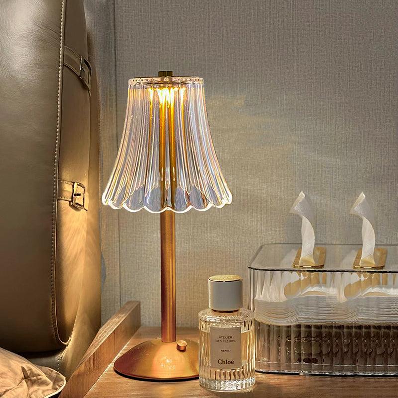 AuraGlow Lampada da Tavolo - Lampada LED Ricaricabile con Funzione Dimmer