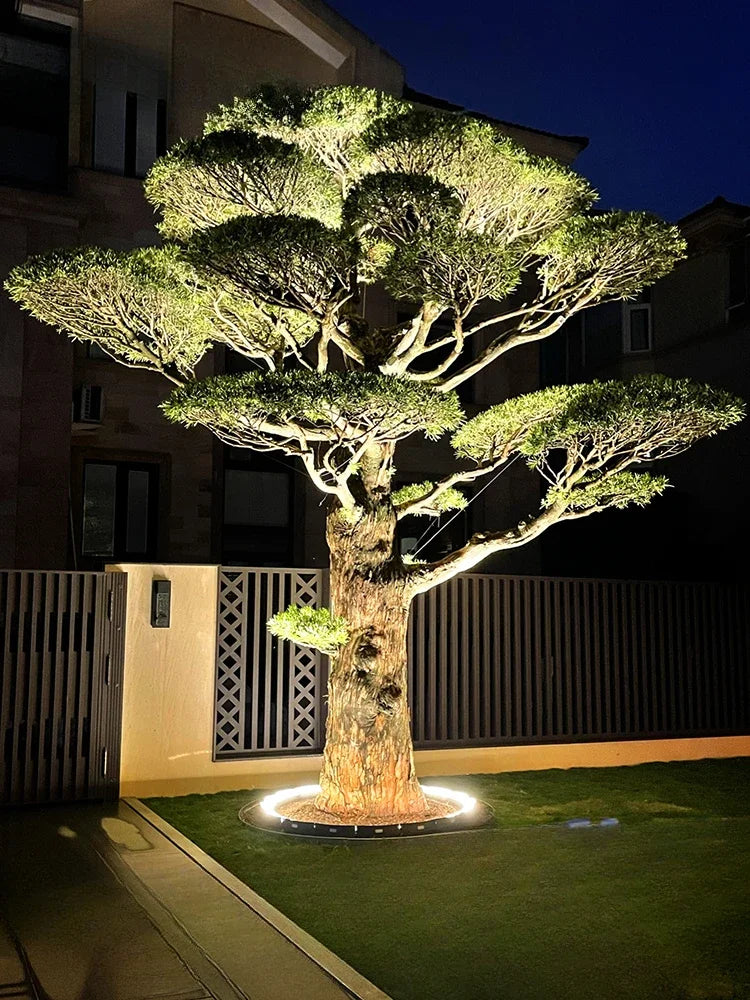 Valeris | Illuminazione LED per alberi con design a anello a terra da 360° e grado di protezione IP65 per giardini e paesaggi