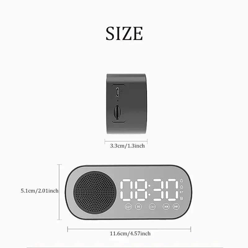 Orologio digitale con altoparlante Bluetooth e radio FM