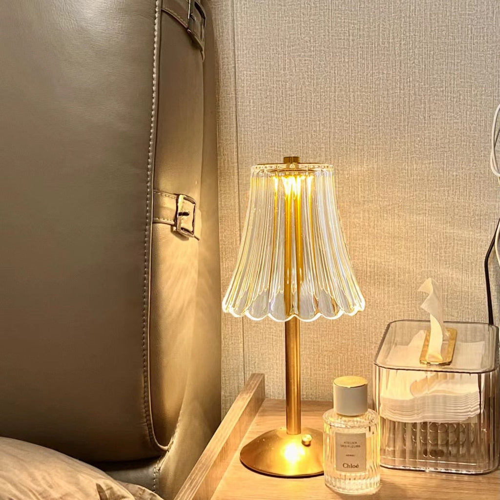 Lampada da tavolo retro a LED ricaricabile USB - BrillianceGlow