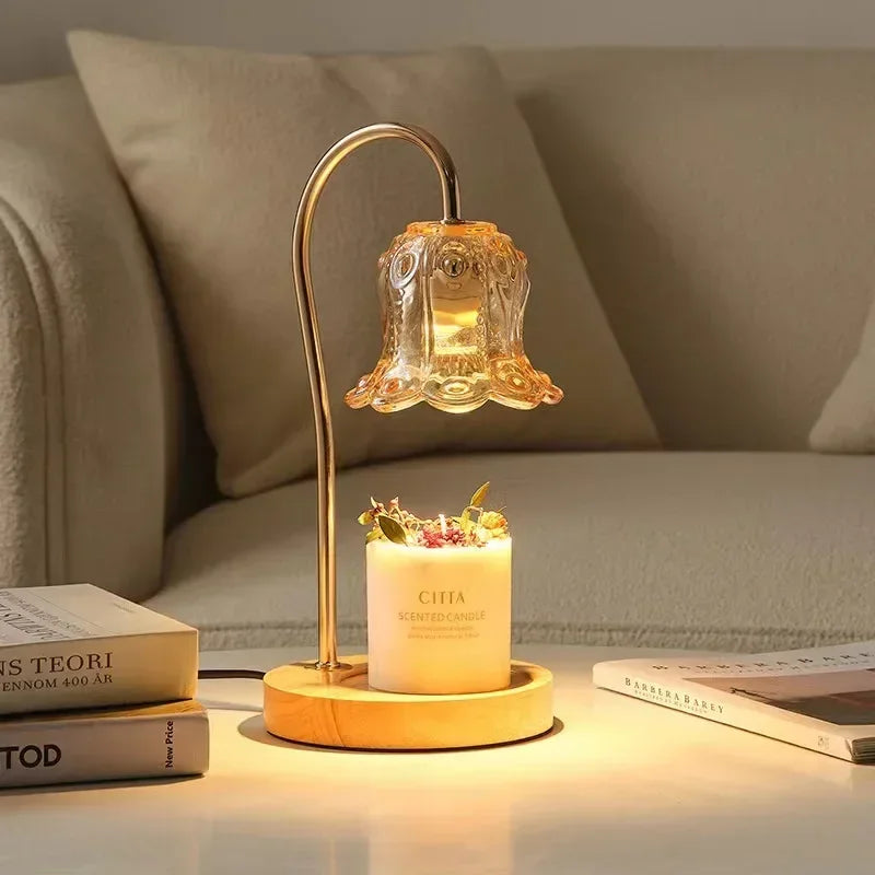 Skanto | Lampada Riscaldante per Candele a Forma di Fiore