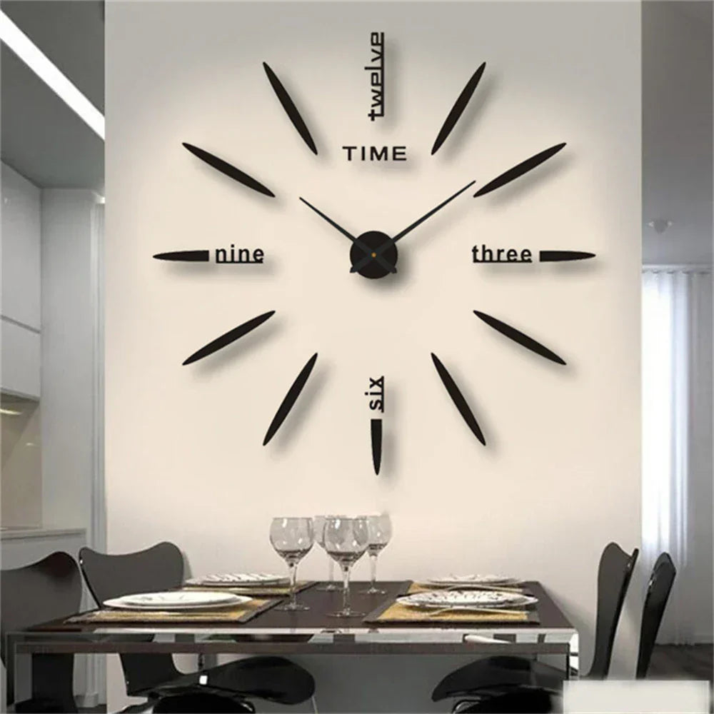 Nuovo grande orologio da parete in acrilico con stile unico
