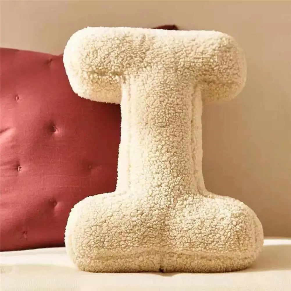 Avenia - Cuscino Decorativo in Velluto con Lettere da A a Z