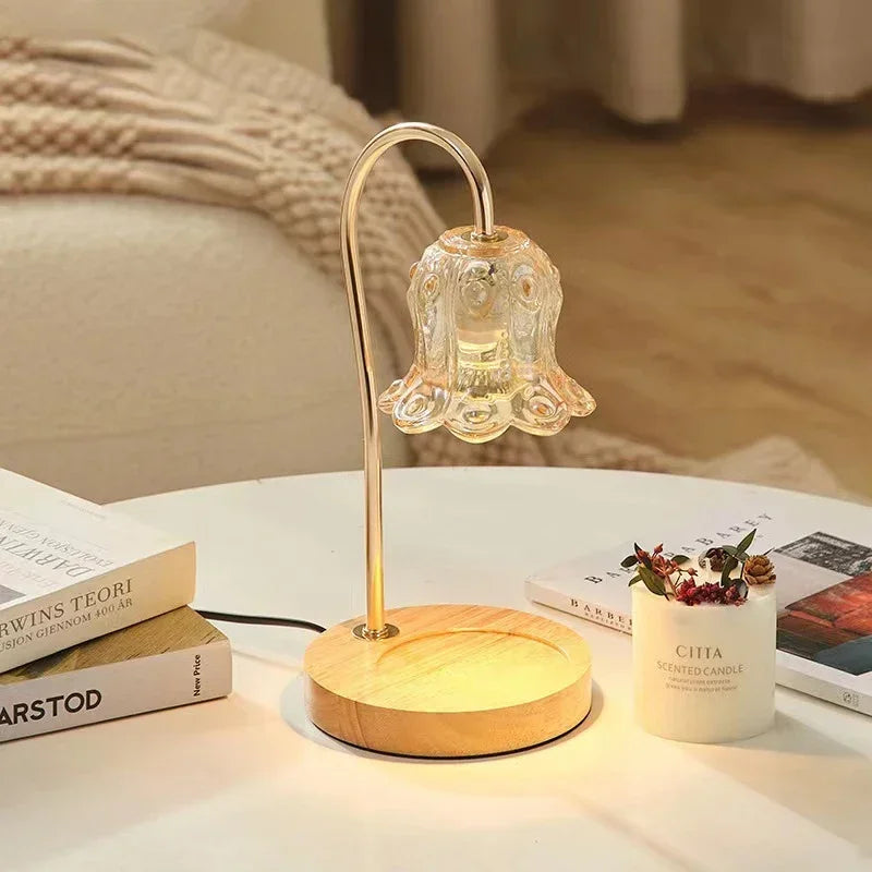 Skanto | Lampada Riscaldante per Candele a Forma di Fiore