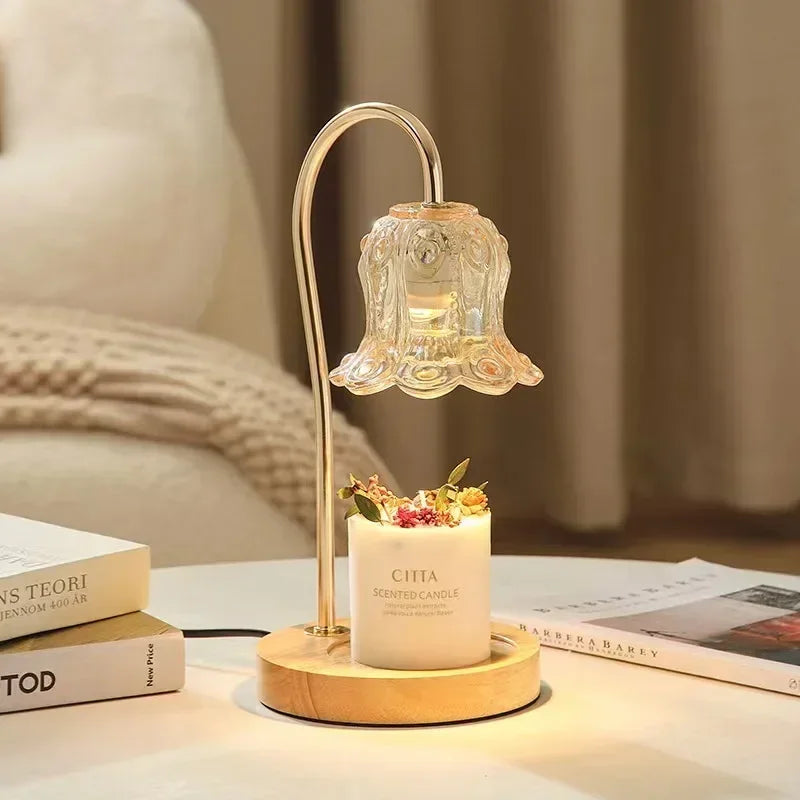 Skanto | Lampada Riscaldante per Candele a Forma di Fiore