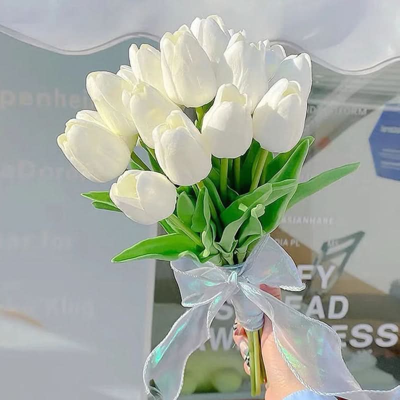 Bouquet di Tulipani Artificiali con Fiori Realistici e Vivid