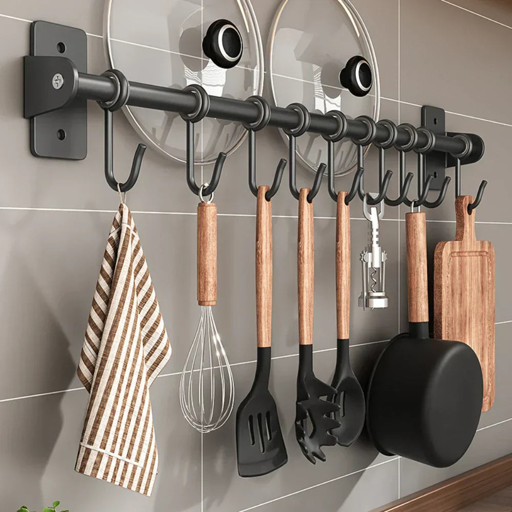Supporto per ganci da cucina – Stoccaggio a muro