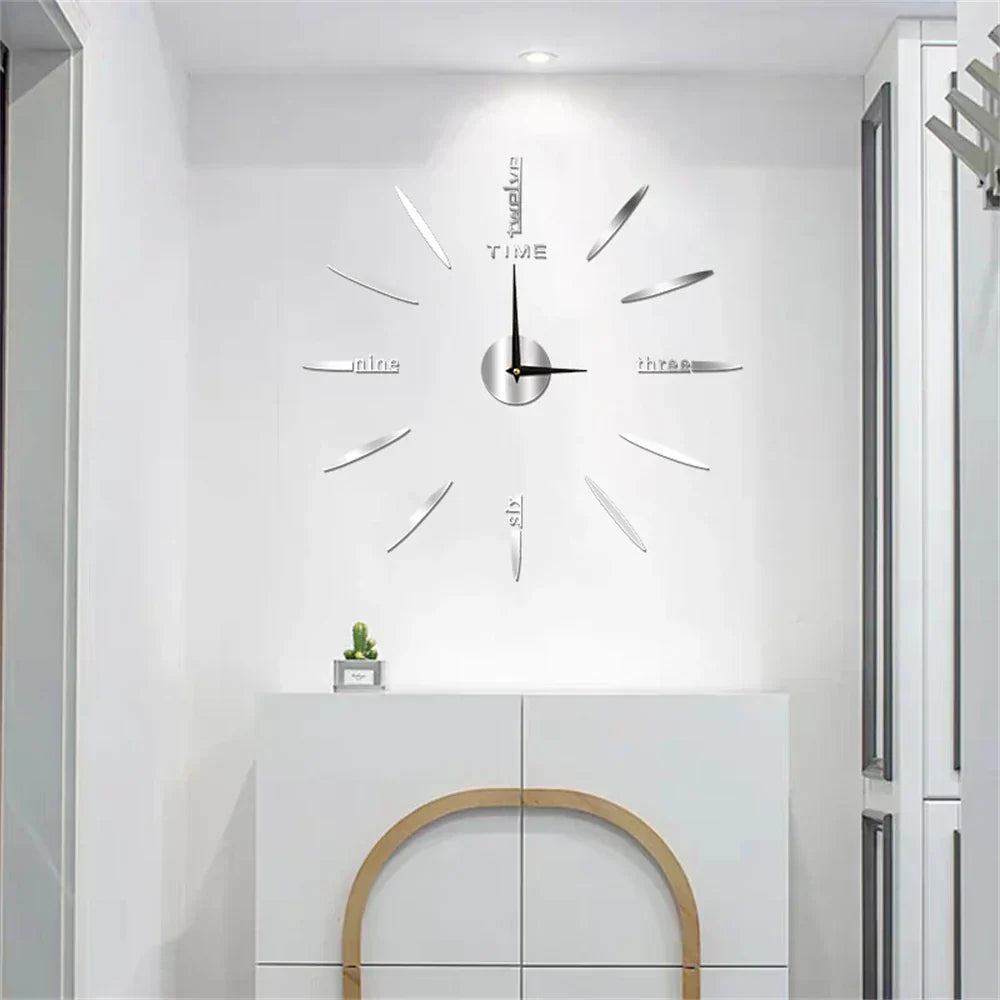 Nuovo grande orologio da parete in acrilico con stile unico