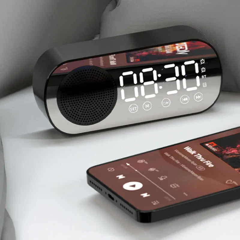 Orologio digitale con altoparlante Bluetooth e radio FM