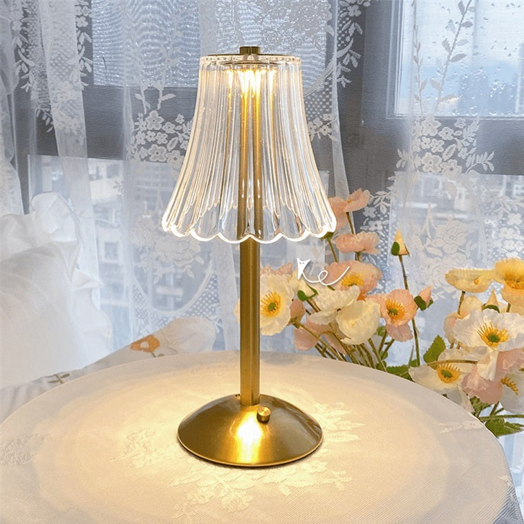 Lampada da tavolo retro a LED ricaricabile USB - BrillianceGlow