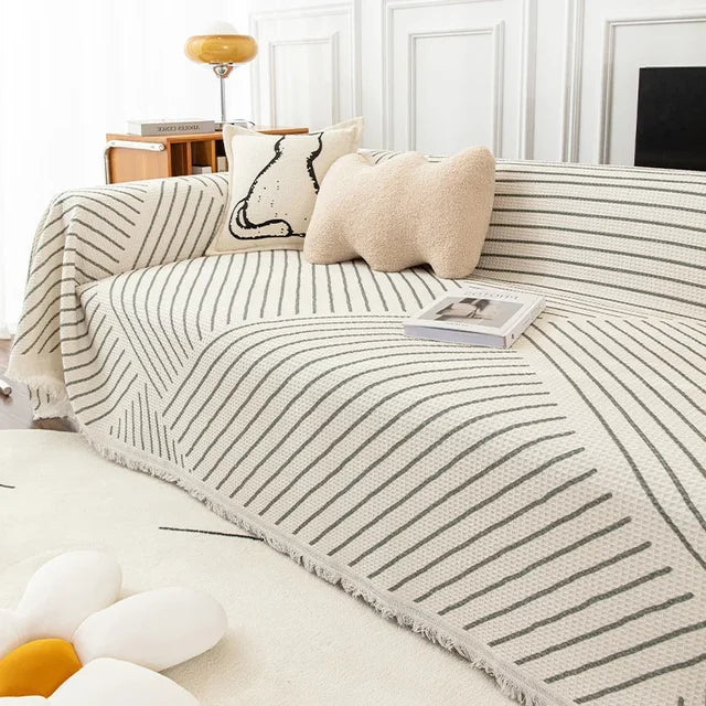 NordicNest - Copertura per divano con frange