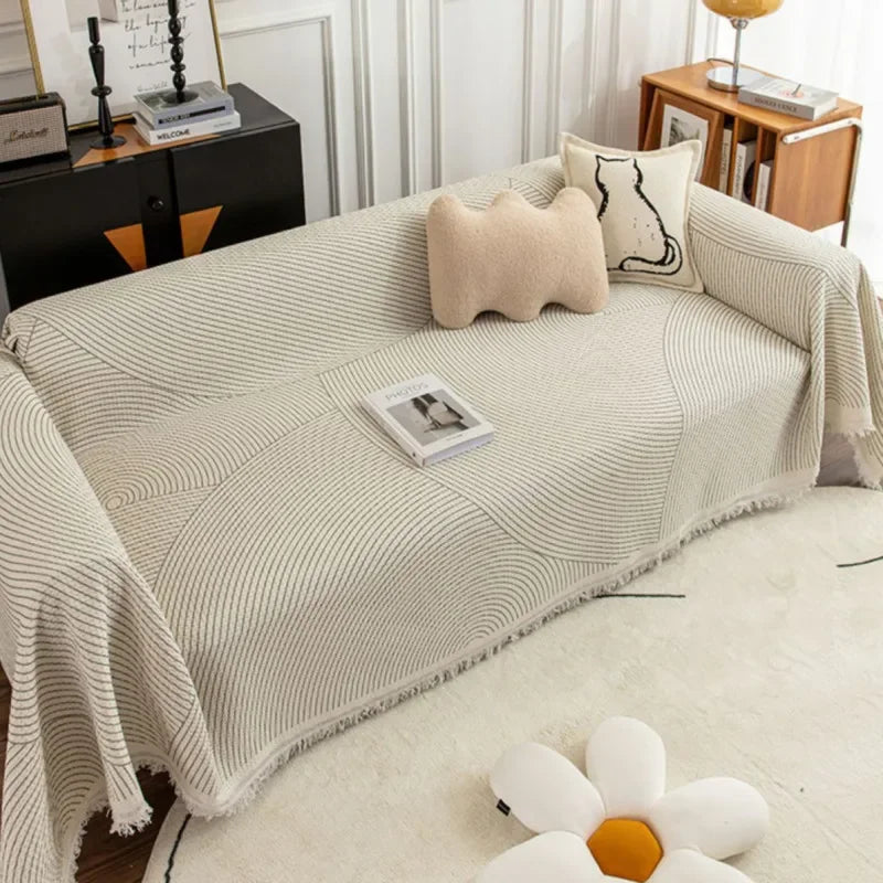 NordicNest - Copertura per divano con frange