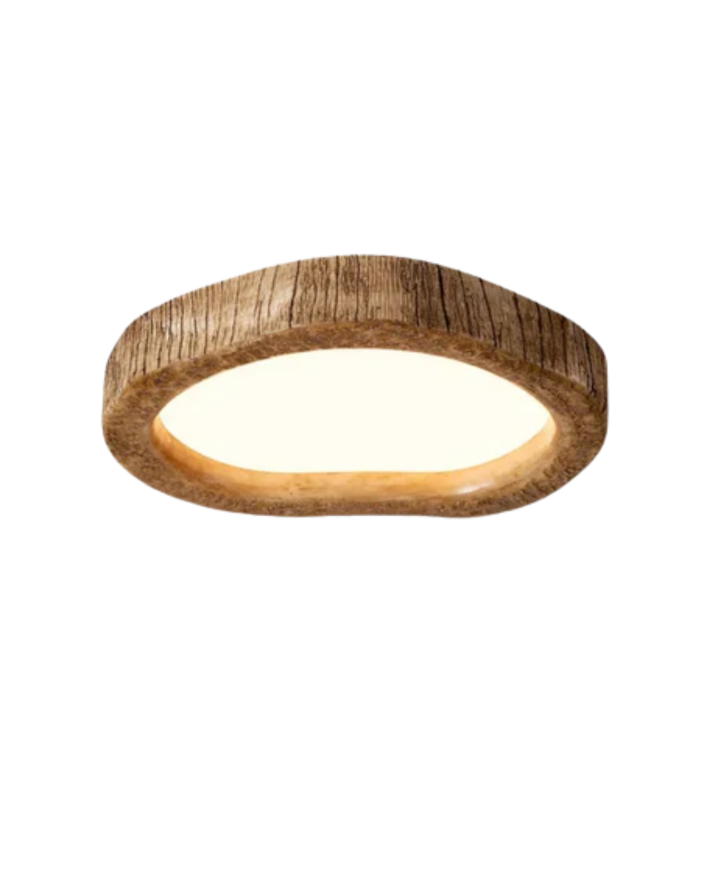 Nerelle | Lampada da soffitto in legno rustico con LED integrato per un'illuminazione interna calda
