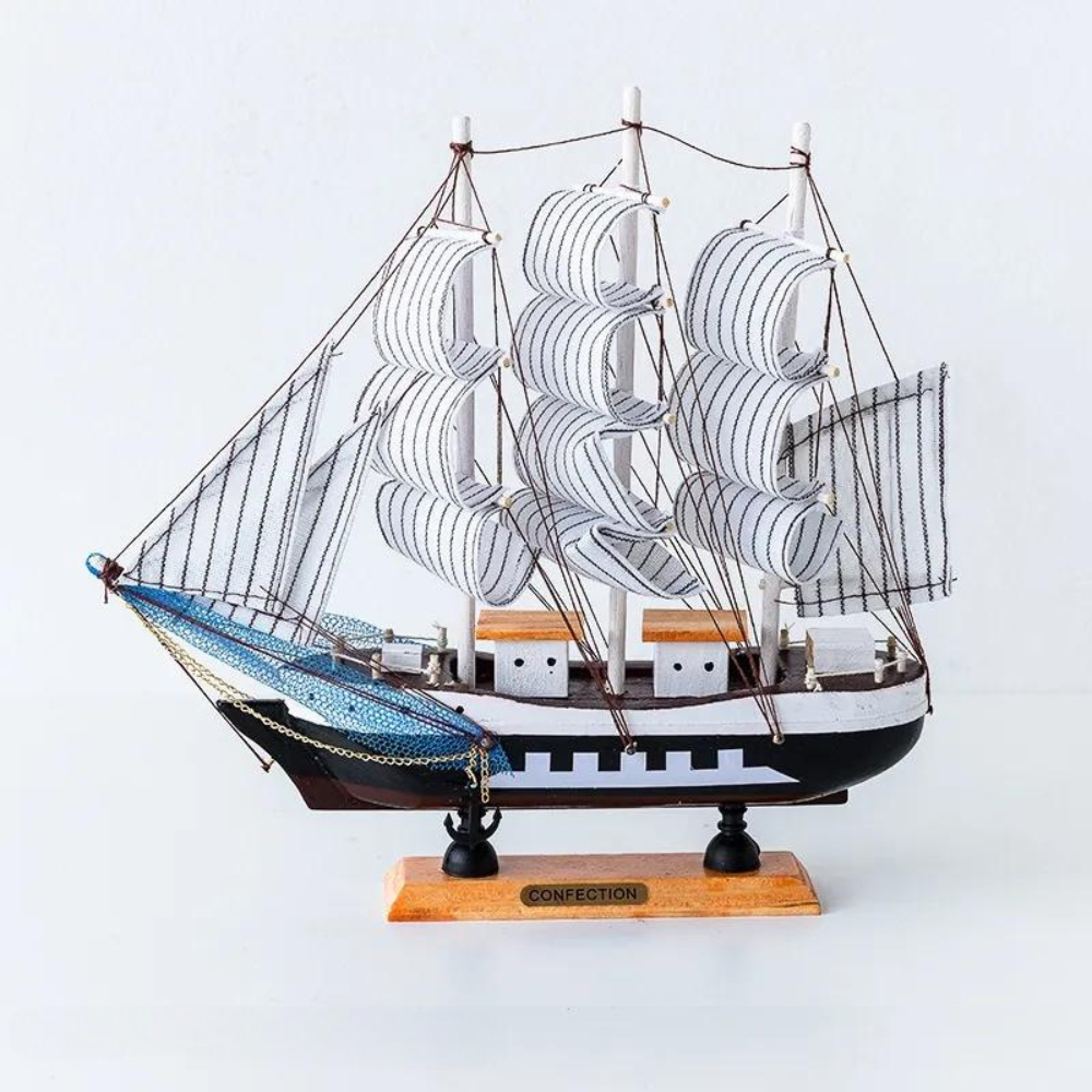 Royaleva Nordic Scultura in Legno a Vela - Decorazione Illuminata a LED, a Batteria