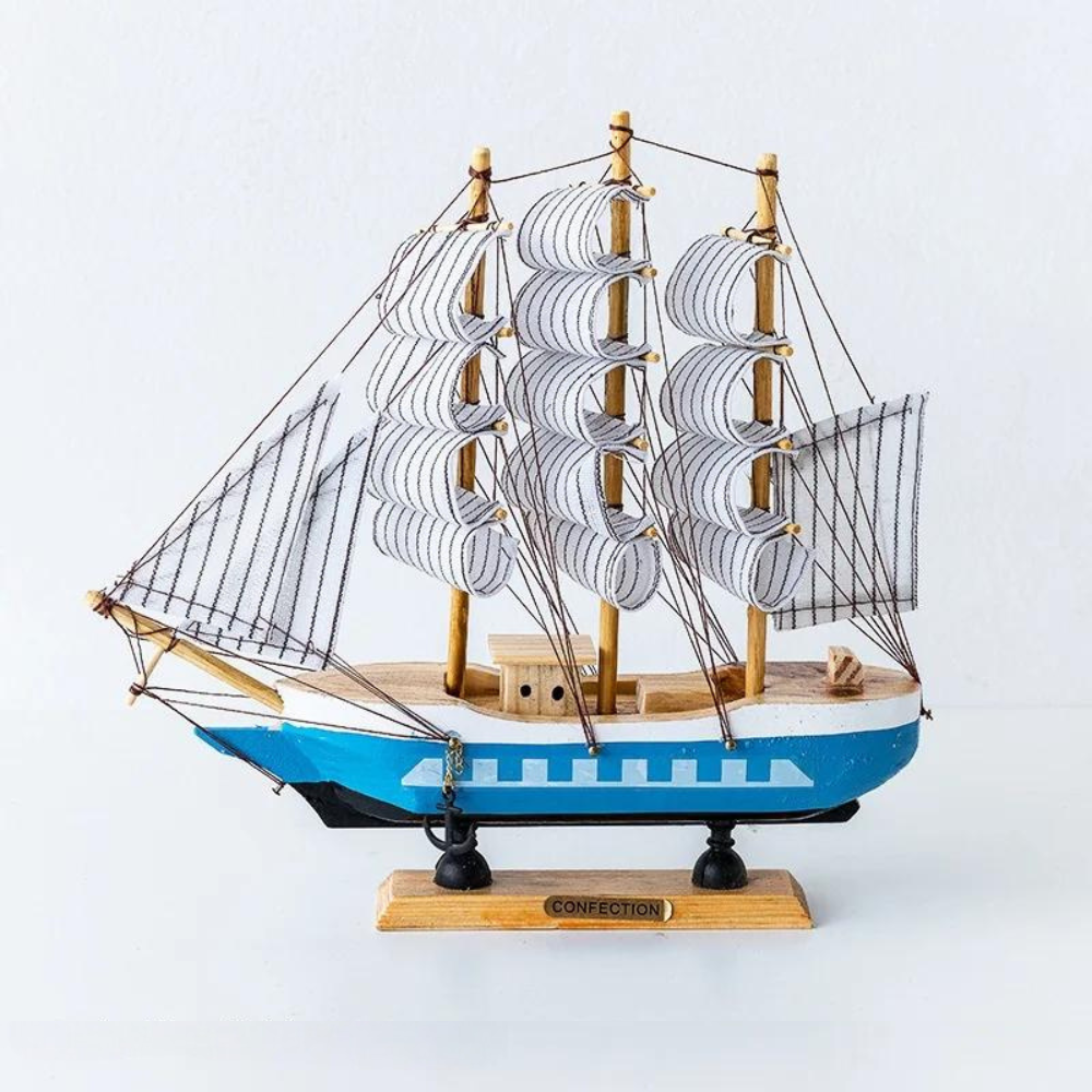 Royaleva Nordic Scultura in Legno a Vela - Decorazione Illuminata a LED, a Batteria