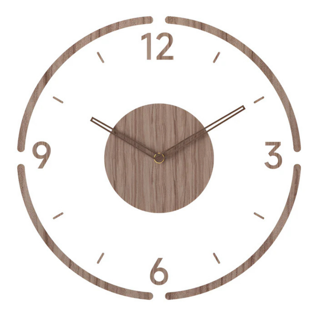 Orologio da Parete Moderno in Legno Silenzioso