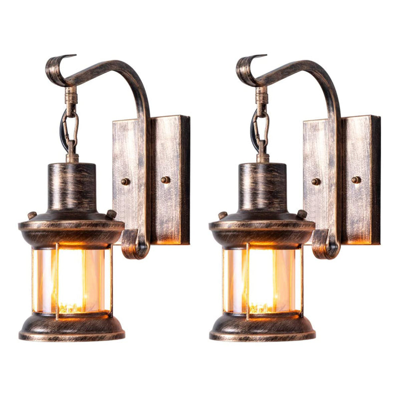 Elyon | Lampada da Parete Industriale Vintage in Metallo Bronzo per Camera da Letto, Soggiorno e Interni Eleganti