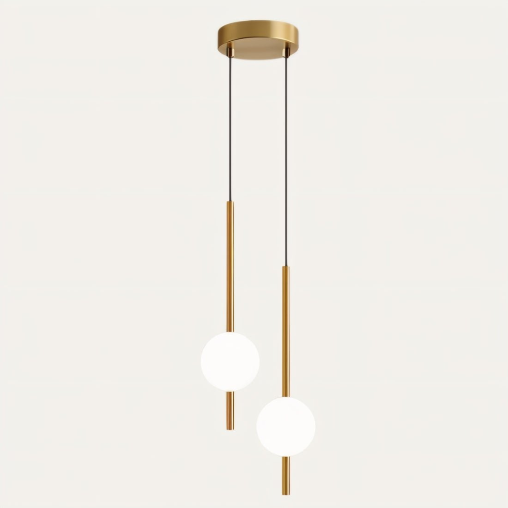 Lampadario a LED con Globo in Vetro Afzal