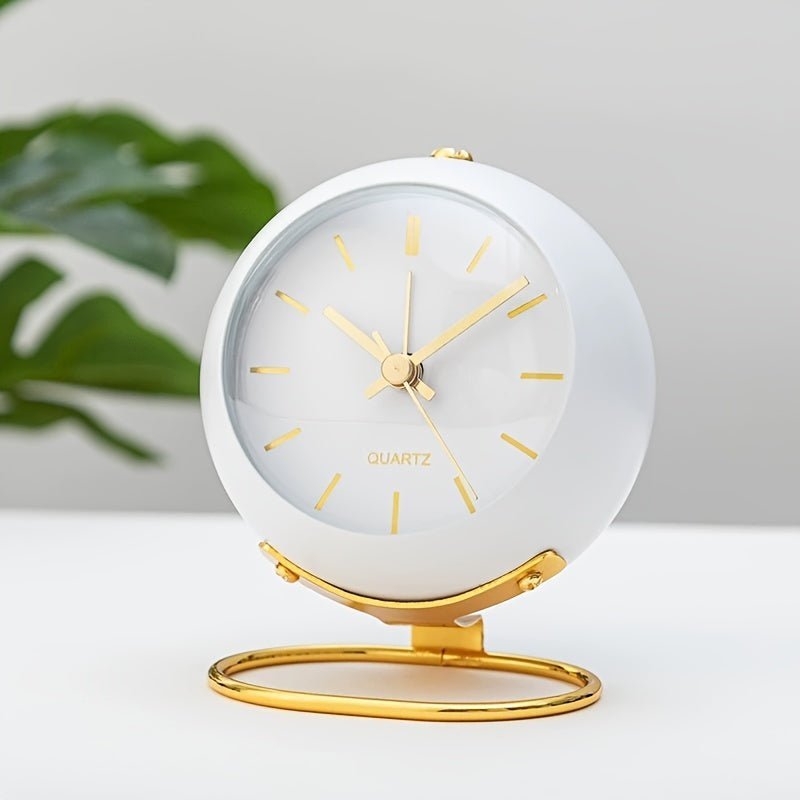 Buzzley – Orologio Alarm Analogico Retro con Movimento Silenzioso