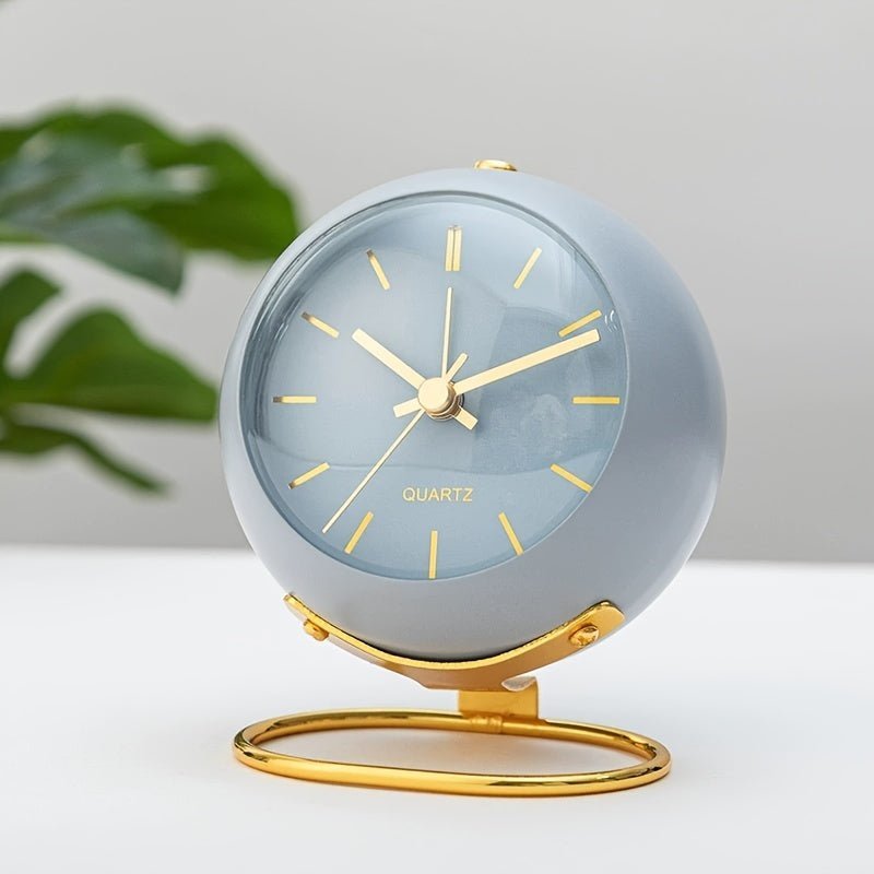 Buzzley – Orologio Alarm Analogico Retro con Movimento Silenzioso
