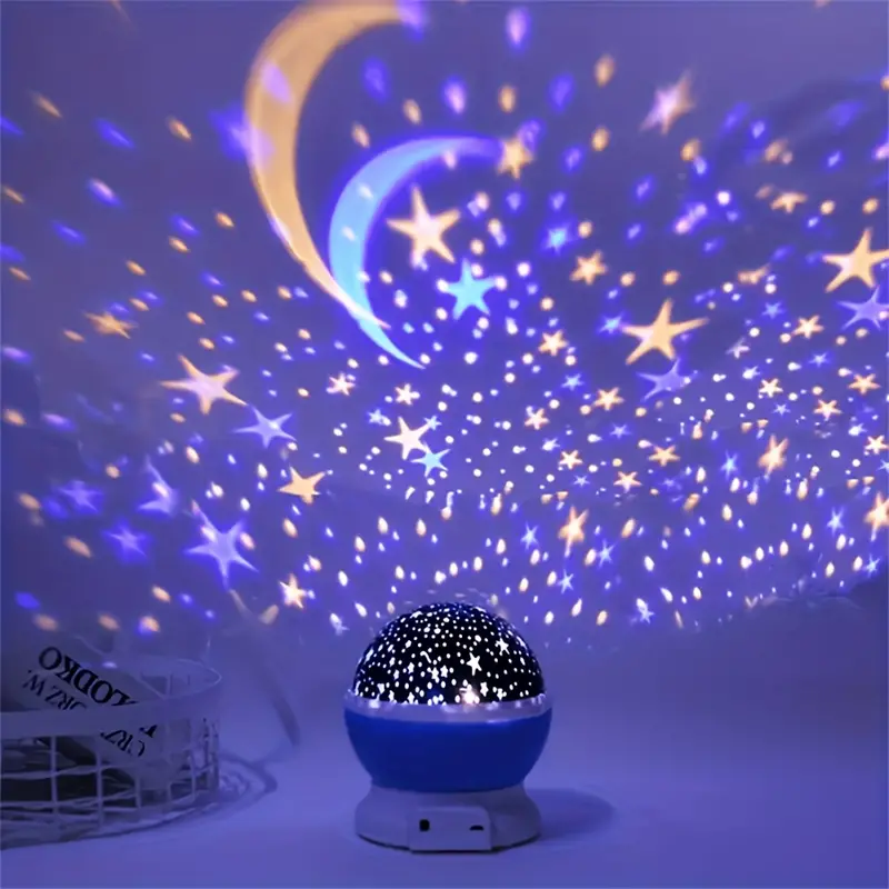 Lampada Notturna Cielo Stellato per Bambini – Proiettore LED Magico con Cambio Colore