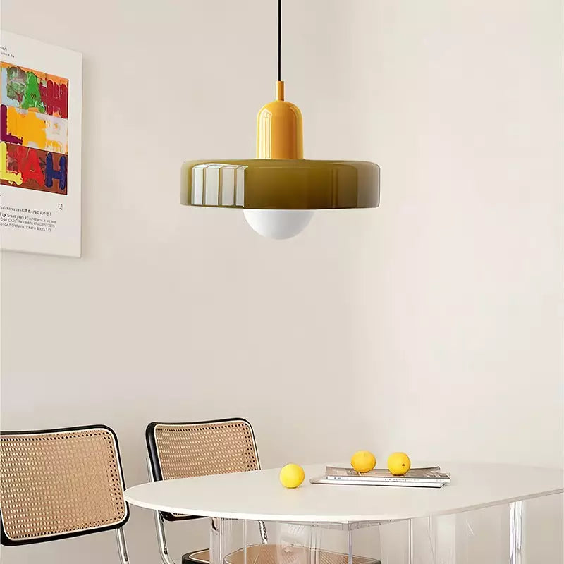 Skanto | Lampada a sospensione colorata in stile Bauhaus - StiloGlas