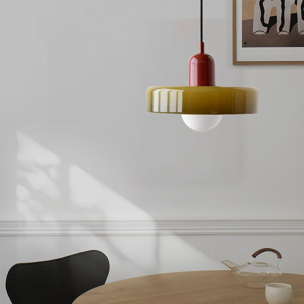 Skanto | Lampada a sospensione colorata in stile Bauhaus - StiloGlas