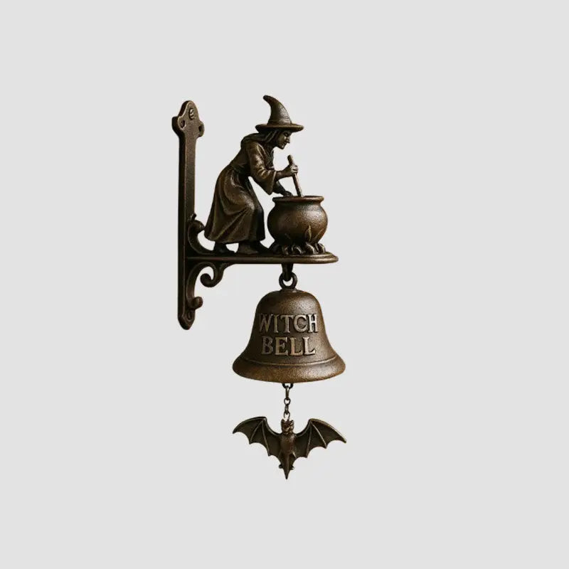 Skanto | Campanello Antico Strega Luna – Campanello Decorativo Resistente alle Intemperie per Interni ed Esterni