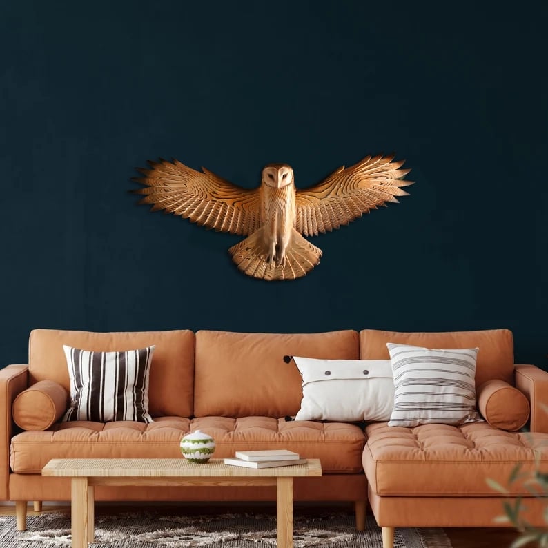 Sguardo magnifico dell'allocco in edizione artistica