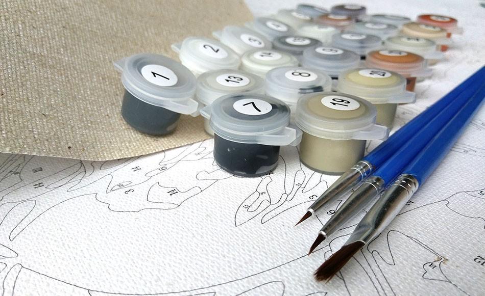Fiori Europei - Set Van-Go Dipingere per Numeri