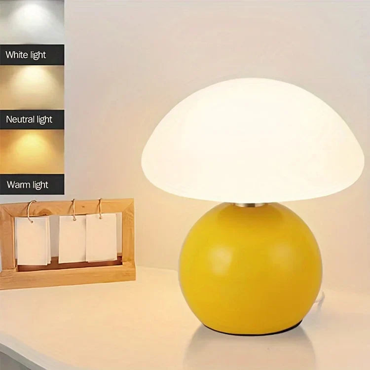 Stile francese e bellezza naturale del fungo nella lampada