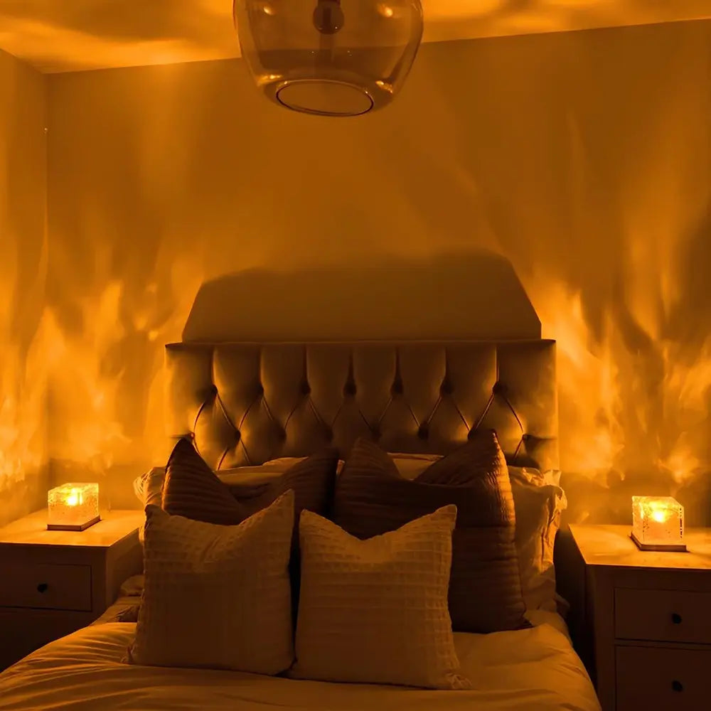 Serox | Lampada Cubica LED con Effetto Aurora Luce Ambientale a 16 Colori