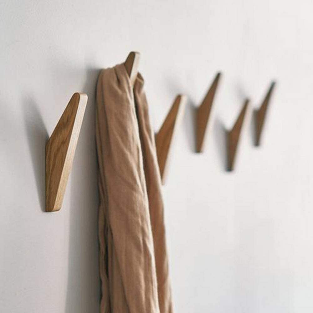 Set di Ganci a Muro Nordhaak – 6 Ganci Minimalisti in Legno Massello