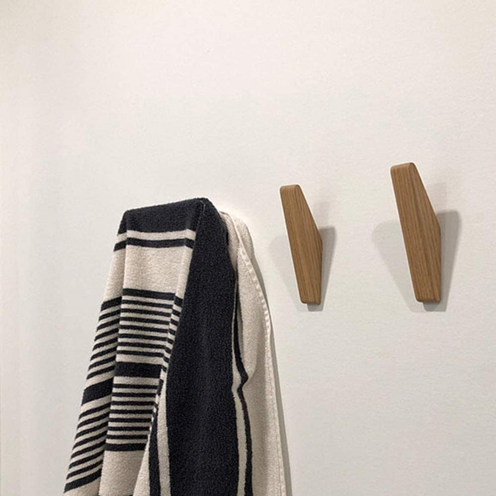 Set di Ganci a Muro Nordhaak – 6 Ganci Minimalisti in Legno Massello