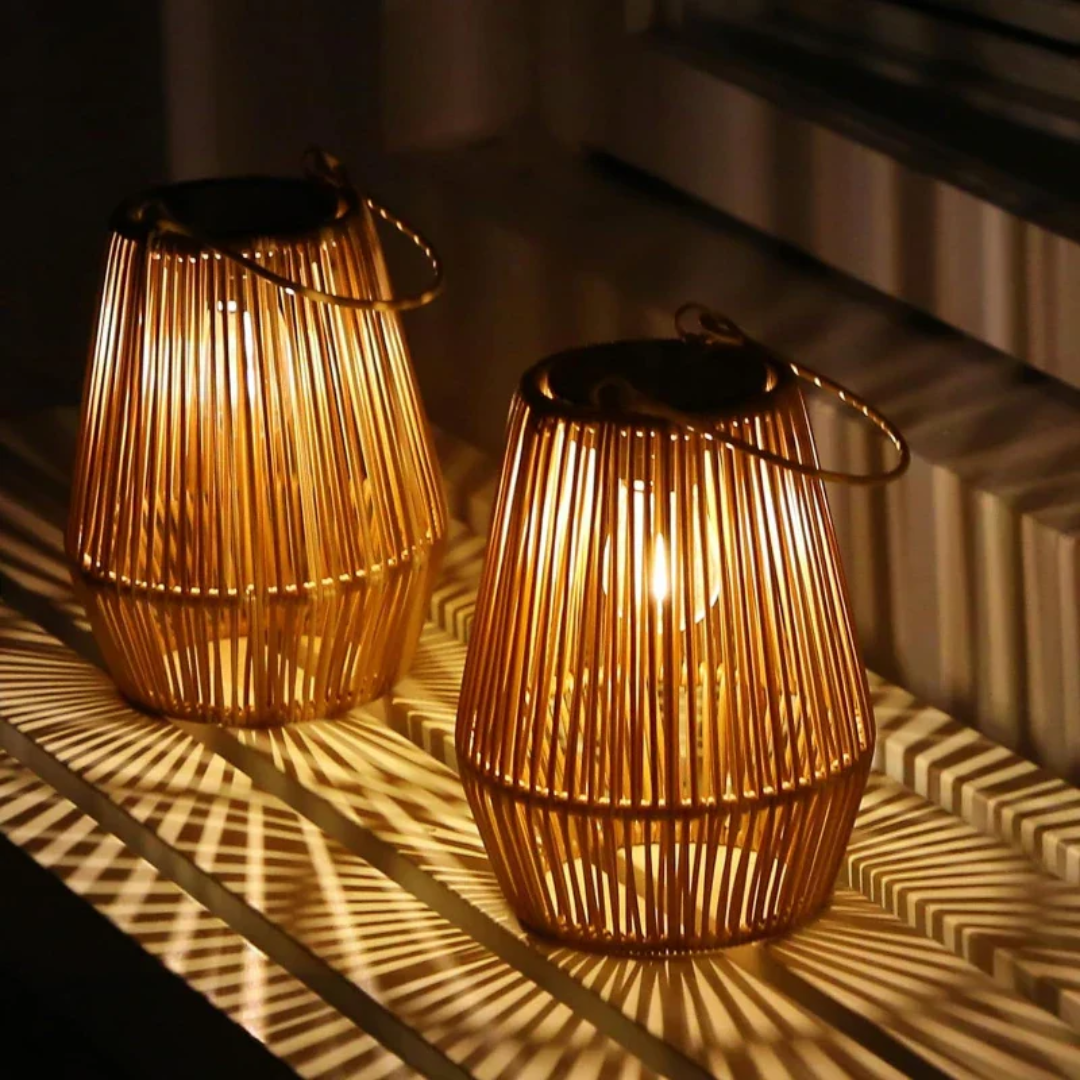 Lampada da giardino solare impermeabile fatta a mano - SunWeave