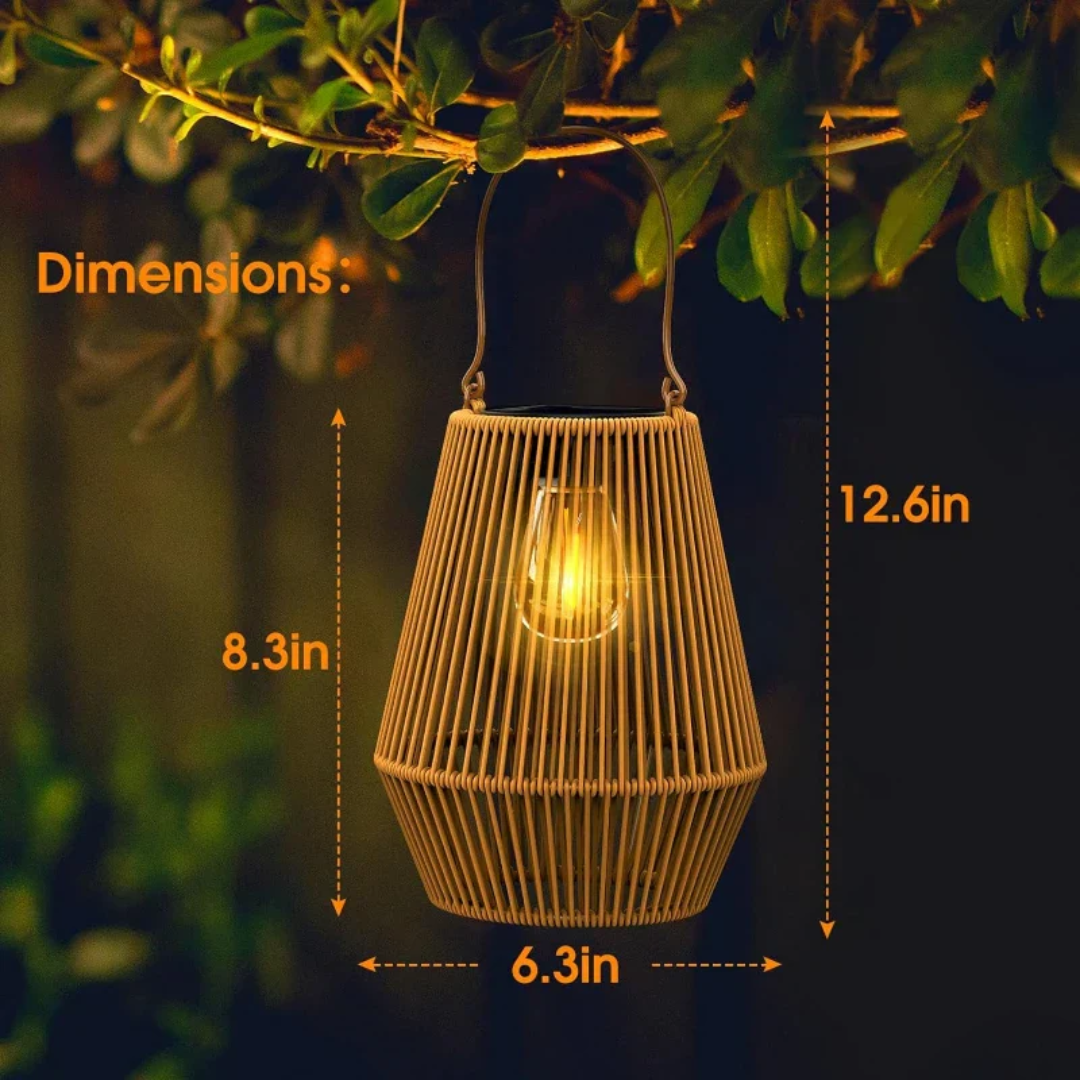 Lampada da giardino solare impermeabile fatta a mano - SunWeave