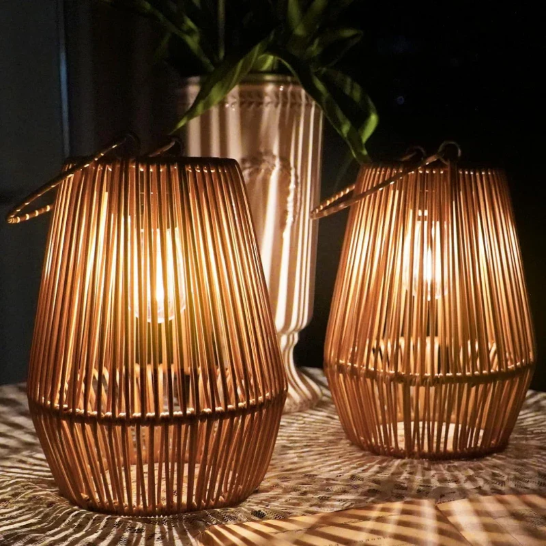 Lampada da giardino solare impermeabile fatta a mano - SunWeave
