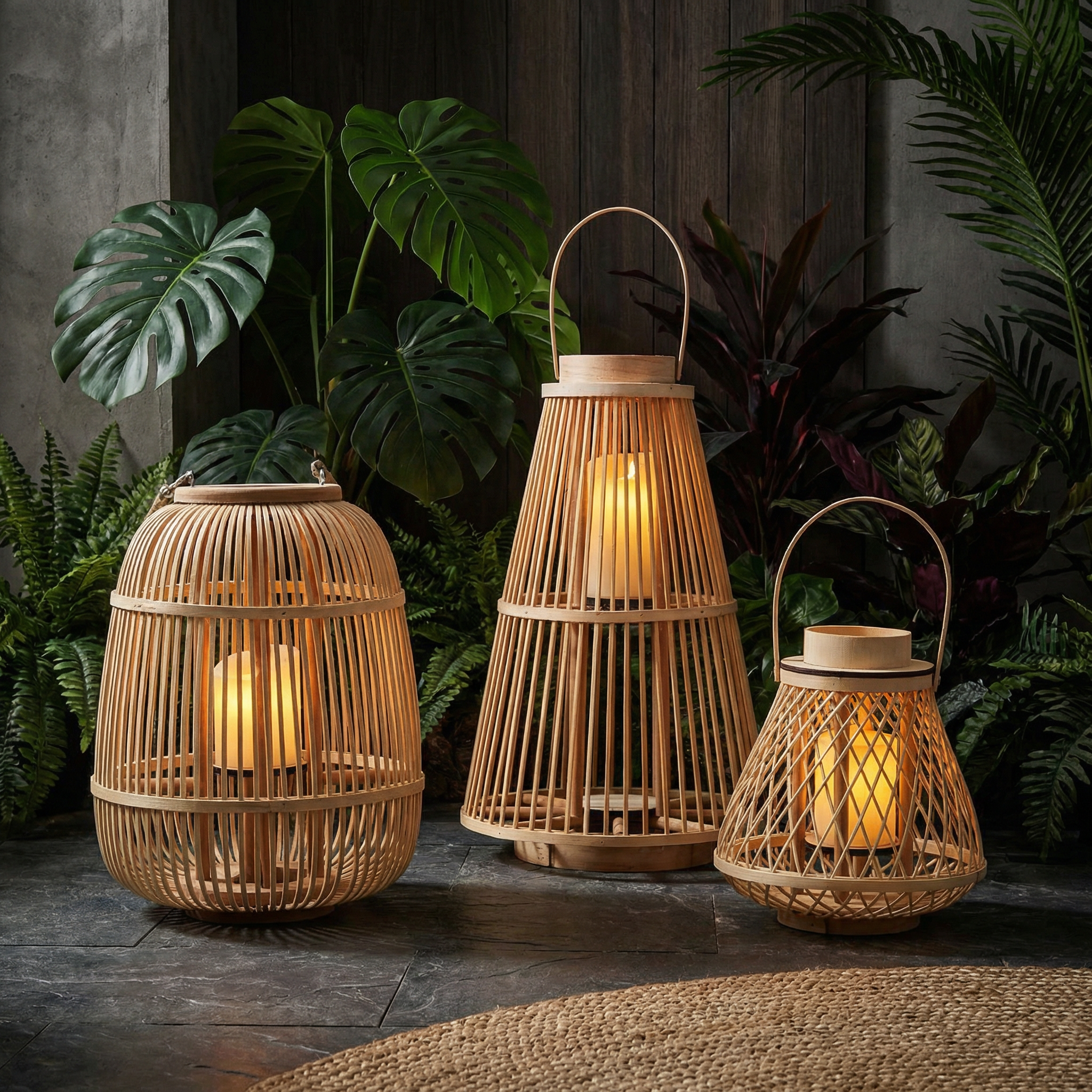 Lanterna in Rattan