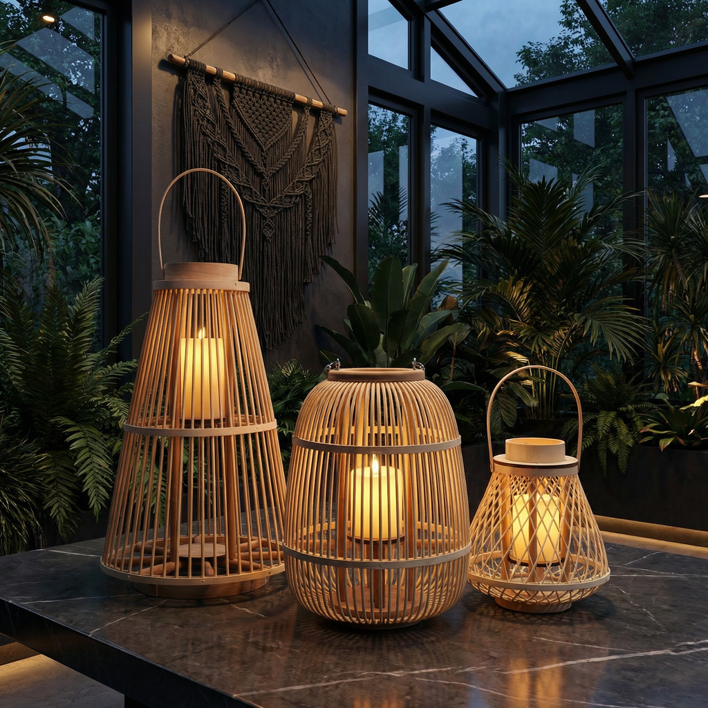 Lanterna in Rattan