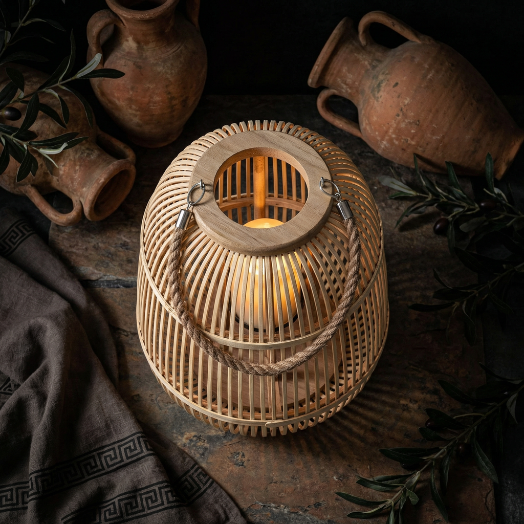 Lanterna in Rattan