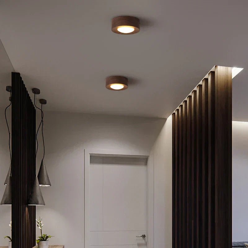 LignaShine Lampada da soffitto in legno a incasso