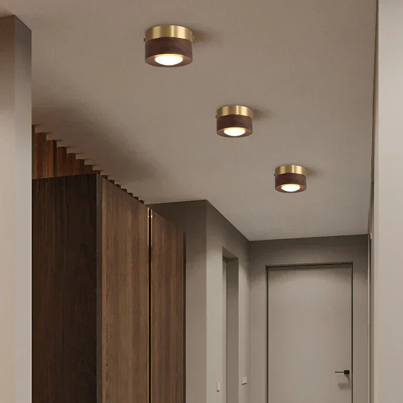 LignaShine Lampada da soffitto in legno a incasso