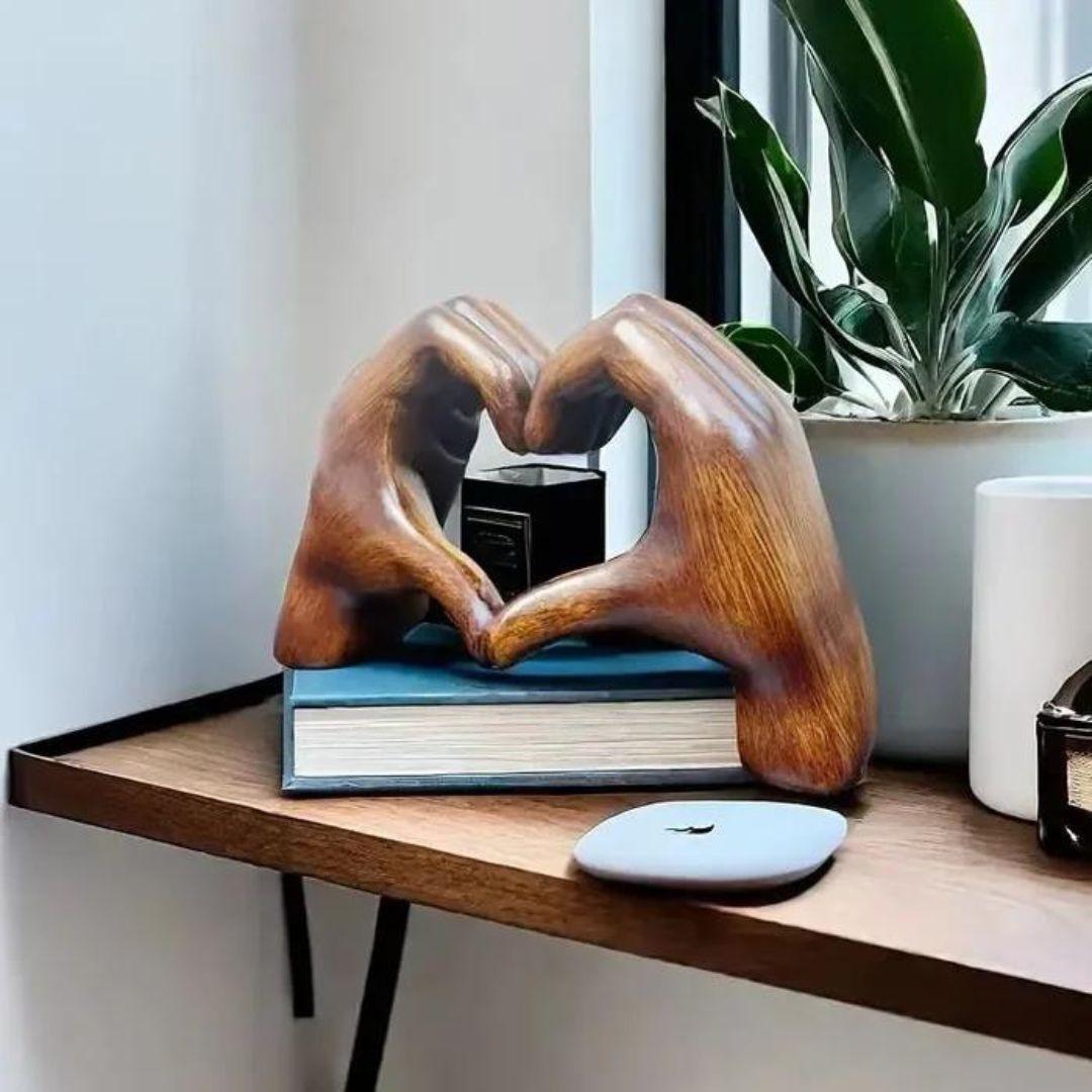 LoveSculpt – Decorazione in Legno Fatta a Mano per la Casa con Charm Rustico