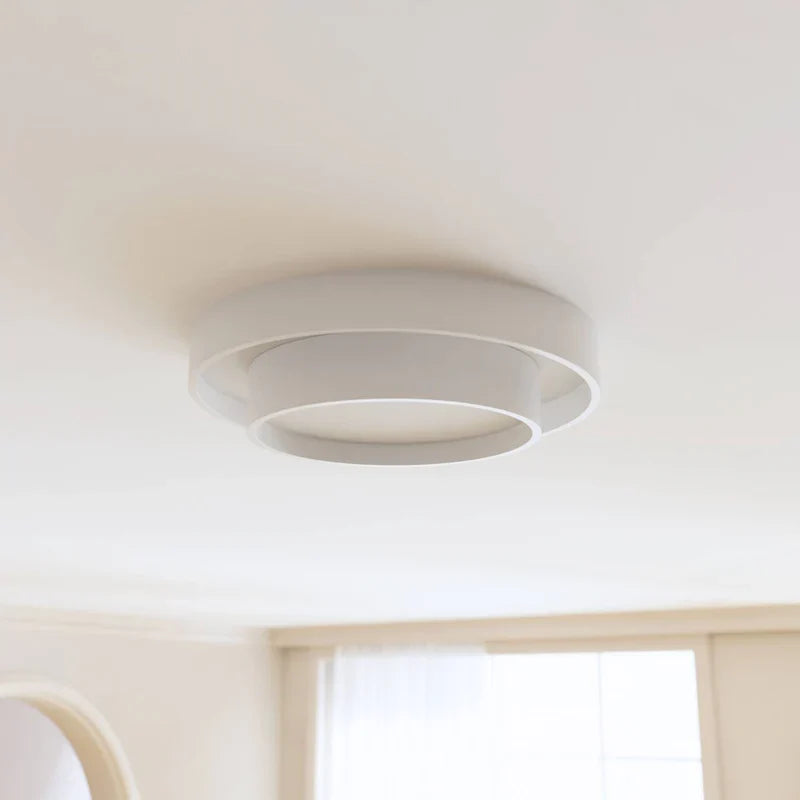 lampada da soffitto LED moderna Curela - Design a doppio anello