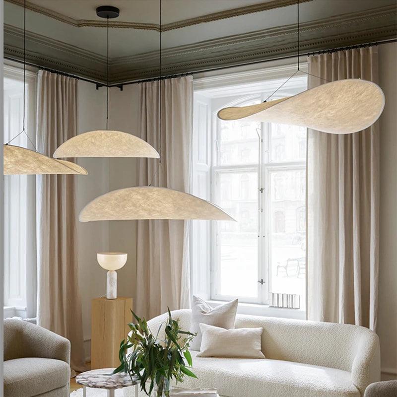 EleganceLoom - Lampada a sospensione in seta - Design moderno - Chic e sofisticato
