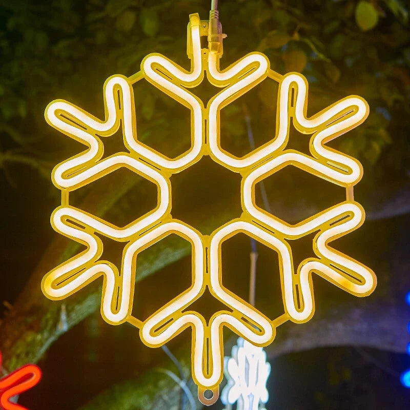 LED Fiocchi di Neve Luci Natalizie – IP65 Impermeabile Decorazione Natalizia per Esterni
